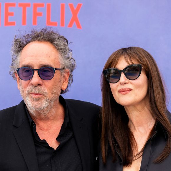 Monica Bellucci et son compagnon Tim Burton lors du 55ème édition du Giffoni Film Festival, le 25 juillet 2025 @SGP / BESTIMAGE