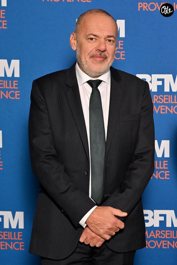 Jean Philippe Baille, directeur général de l'information de BFM TV, lors de l'inauguration des nouveaux locaux de BFM Marseille à Grand Central, le nouveau bâtiment média de la CMA CGM, le 4 novembre 2025. © Bruno Bebert / Bestimage