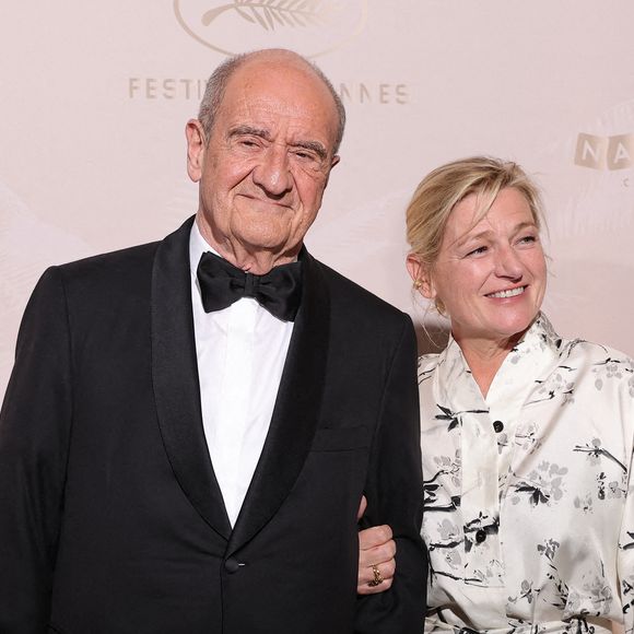 Pierre Lescure, Elisabeth Lemoine - Photocall du dîner lors du 78ème Festival International du Film de Cannes le 13 mai 2025.

© Moreau / Borde / Jacovides / Bestimage