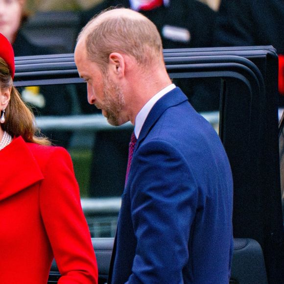 Le prince William, prince de Galles, et Catherine (Kate) Middleton, princesse de Galles - La famille royale britannique célèbre le 76ème Commonwealth Day à l'abbaye de Westminster à Londres, le 10 mars 2025.