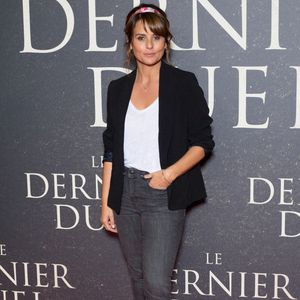 Faustine Bollaert assiste à l'avant-première du film 'Le Dernier Duel' au Gaumont Champs Elysées le 24 septembre 2021. Photo by Nasser Berzane/ABACAPRESS.COM
