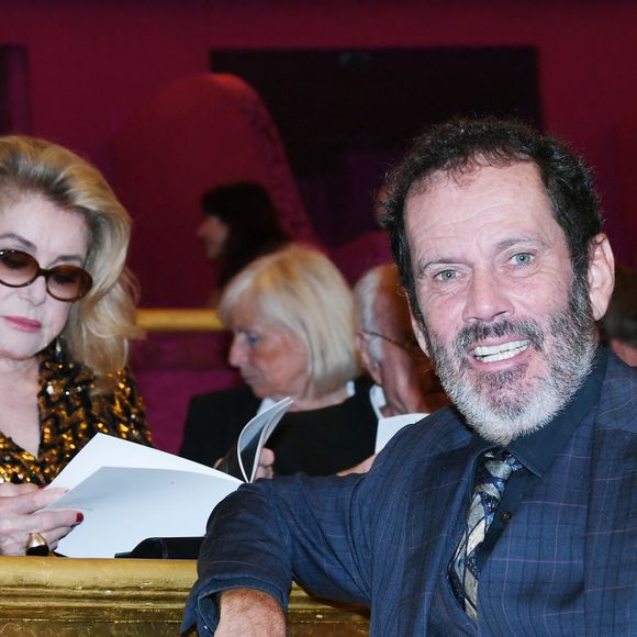 Exclusif - Catherine Deneuve, Christian Vadim au "concerto pour la paix" de Omar Harfouch au théâtre des Champs-Elysées à Paris le 18 septembre 2024. © Rachid Bellak / Bestimage