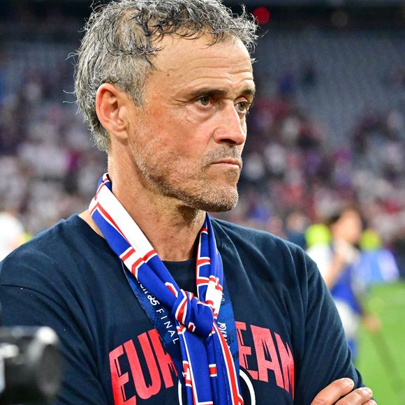 Luis Enrique - Le PSG remporte la Ligue Des Champions 2025, pour la première fois de son histoire, face à l'Inter Milan (5-0) à l'Allianz Arena de Munich, le 31 mai 2025.
© Christian Liewig/Bestimage