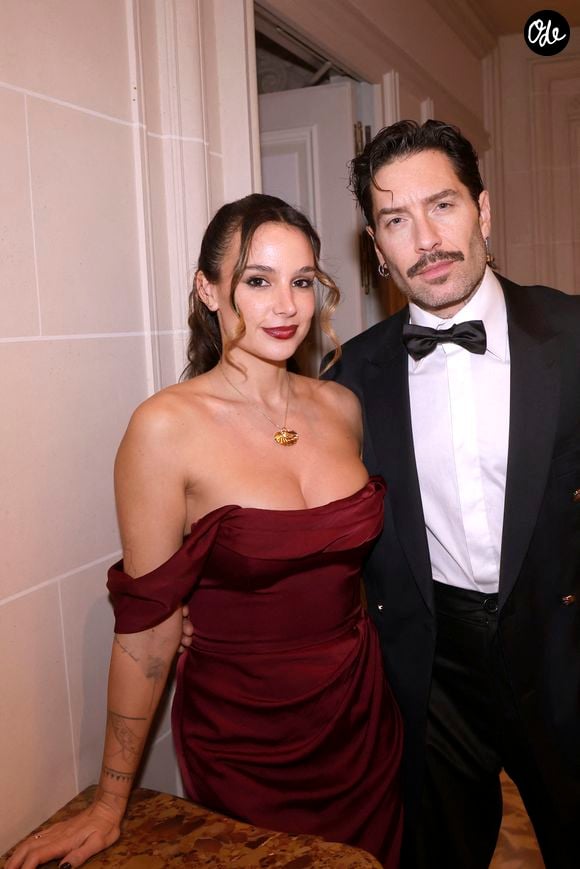Jade Leboeuf et son mari Stéphane Rodrigues lors de la 48ème édition de la soirée de gala "The Best Awards" à l'hôtel George V Four Seasons à Paris le 26 janvier 2026 © Cédric Perrin / Bestimage