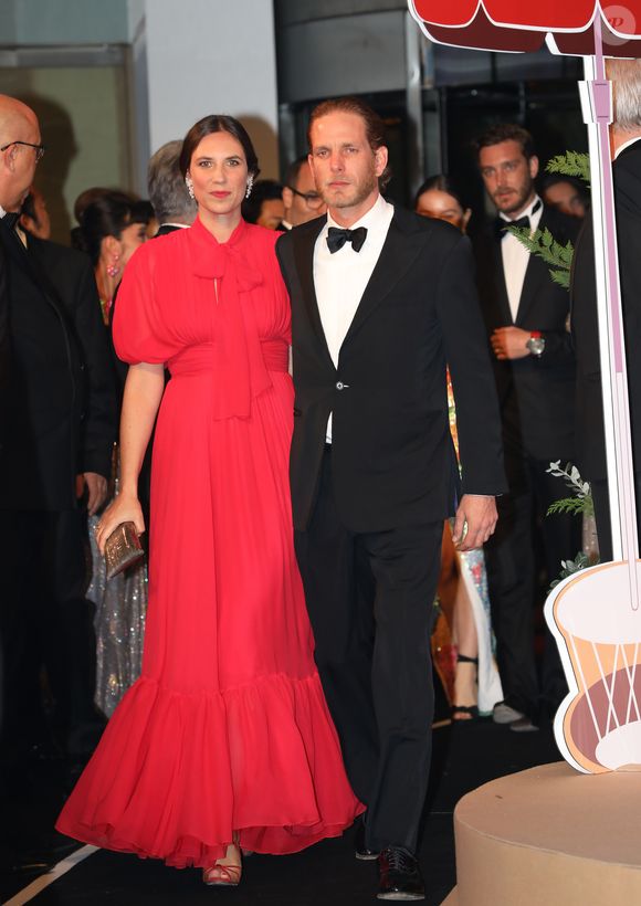 Andrea Casiraghi et sa femme Tatiana Santo Domingo - 65ème édition du Bal de la Rose donné au profit de la Fondation Princesse Grace sur le thème de la Riviera, une idée de K. Lagerfeld, à la Salle des Etoiles du Sporting Monte-Carlo à Monaco, le 30 mars 2019. © Jean-Charles Vinaj / Pool Monaco / Bestimage