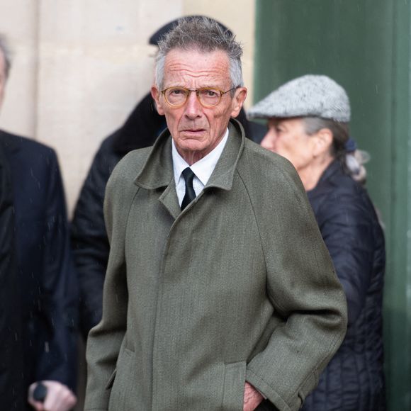 Patrice Leconte lors de la cérémonie d'enterrement de l'acteur français Michel Blanc à l'église Saint Eustache à Paris, France, le 10 octobre 2024. © Photo de Florian Poitout/ABACAPRESS.COM
