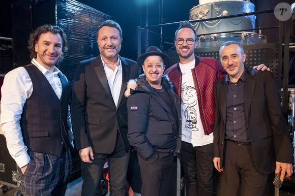 Exclusif - Michael Youn, Arthur (Jacques Essebag), Booder, Jarry, Elie Semoun - Backstage - Enregistrement des 10 ans de l'émission "Vendredi tout est permis (VTEP)", présentée par Arthur (Jacques Essebag) et diffusée le 29 janvier sur TF1 © Jacovides-Moreau / Bestimage