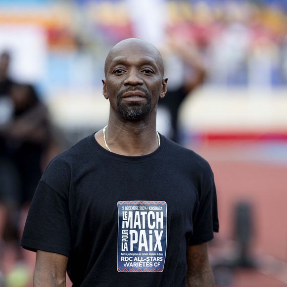 Exclusif - Claude Makelele lors du match de gala pour la paix aux enfants déplacés internes, victimes des conflits armés de la RDC opposant le Variétés Club de France (VCF) contre le Congo AllStar au stade des Martyrs à Kinshasa, République Démocratique du Congo, le 3 décembre 2024. © Pierre Perusseau/Bestimage