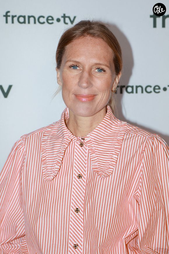 Agathe Lecaron assiste à la conférence de presse de France Télévision le 6 juillet 2022 à Paris, en France. Photo : Nasser Berzane/ABACAPRESS.COM