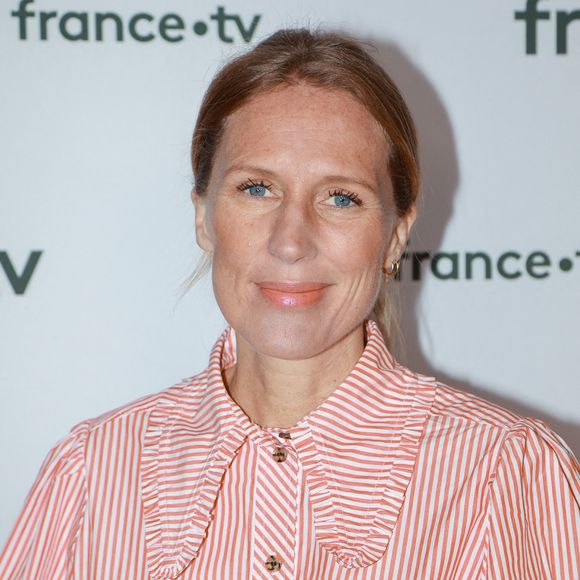Agathe Lecaron assiste à la conférence de presse de France Télévision le 6 juillet 2022 à Paris, en France. Photo : Nasser Berzane/ABACAPRESS.COM