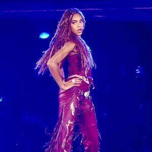 Beyonce Knowles en concert à Los Angeles dans le cadre de sa tournée "Cowboy Carter" le 28 avril 2025. Beyonce a fait monter sur scène ses filles Blue Ivy et Rumi Carter. Backgrid USA / Bestimage