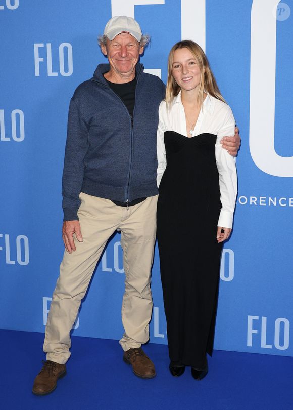 Philippe Poupon et sa fille Laura Poupon - Avant-première du film "Flo" à l'UGC Normandie à Paris le 23 octobre 2023. © Coadic Guirec / Bestimage