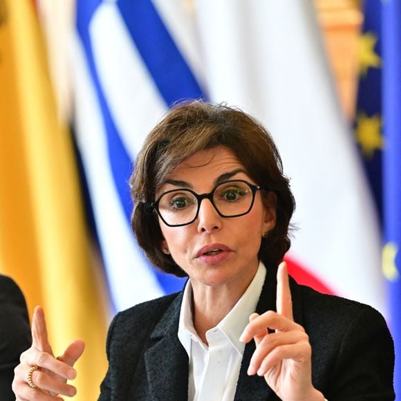 Rachida Dati, ministre de la Culture, reçoit ses homologues européens et des acteurs de la vie culturelle pour une Journée de travail consacrée au renforcement de la souveraineté culturelle européenne, le 11 juin 2025 au ministère de la Culture à Paris.
© Christian Liewig / Bestimage
