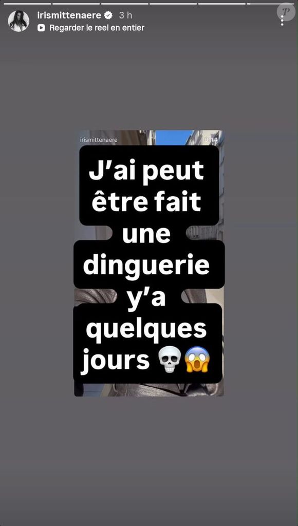 Suivie par plus de 3,5 millions de personnes sur le réseau social, la jeune femme de 33 ans a posté une story dimanche 26 avril dans laquelle elle a écrit : "J’ai peut-être fait une dinguerie il y a quelques jours".

Iris Mittenaere passe du brun au blond