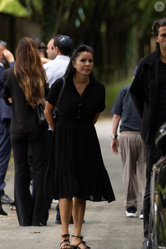 Exclusif - Obsèques de Sabine Anthony au cimetière carré juif de Pantin, le 1er août 2025. Agence / Bestimage