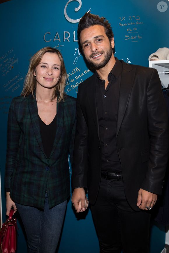Maxim Nucci (Yodelice) et sa compagne Isabelle Ithurburu - Soirée de la Nuit de la Beauté à l'institut Carlota avec O.P.I et System Professional à Paris le 1er février 2018.© Cyril Moreau/Bestimage