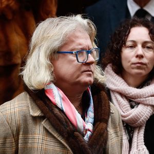 Exclusif - Pierre-Jean Chalençon Obsèques d'Alain Pompidou en l'église Saint-Louis-en-l'Île à Paris, le 18 décembre 2024. Alain Pompidou, fils unique de l'ancien président G.Pompidou et de C.Pompidou, est décédé le 12 décembre 2024 à l'âge de 82 ans. 
© Christophe Clovis / Bestimage