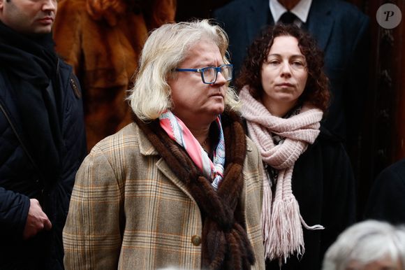 Exclusif - Pierre-Jean Chalençon Obsèques d'Alain Pompidou en l'église Saint-Louis-en-l'Île à Paris, le 18 décembre 2024. Alain Pompidou, fils unique de l'ancien président G.Pompidou et de C.Pompidou, est décédé le 12 décembre 2024 à l'âge de 82 ans. 
© Christophe Clovis / Bestimage