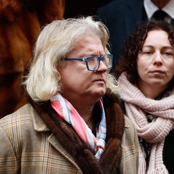 Exclusif - Pierre-Jean Chalençon Obsèques d'Alain Pompidou en l'église Saint-Louis-en-l'Île à Paris, le 18 décembre 2024. Alain Pompidou, fils unique de l'ancien président G.Pompidou et de C.Pompidou, est décédé le 12 décembre 2024 à l'âge de 82 ans. 
© Christophe Clovis / Bestimage