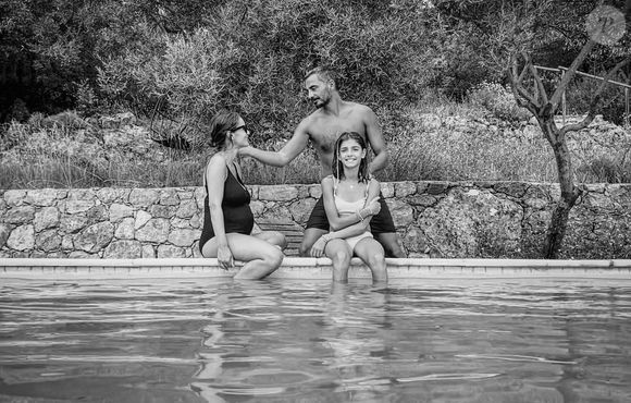 Julien Mairesse et sa famille recomposée, avec notamment Toni, la fille de Florence Foresti. Instagram.
