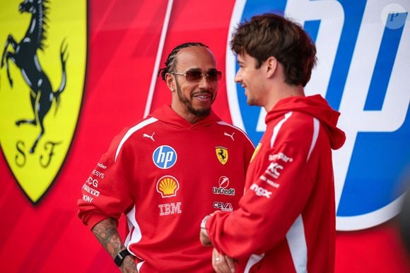 Lewis Hamilton et Charles Leclerc à la Scuderia Ferrari SF-26, portrait lors du Grand Prix de Formule 1 de Miami 2026, 4ème manche du Championnat du Monde de Formule 1 2026 du 1er au 3 mai 2026 sur le Miami International Autodrome, à Miami Gardens, USA -DPPI / PsnewZ / Bestimage