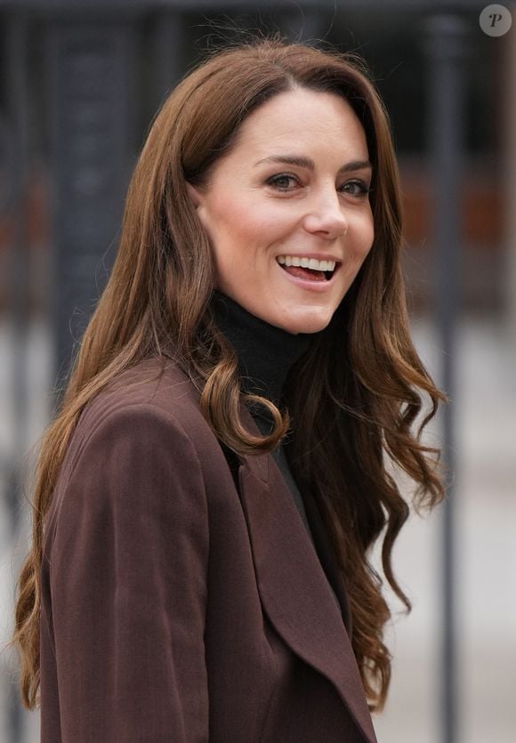 Catherine (Kate) Middleton, princesse de Galles, lance un nouveau projet de la "Royal Foundation Centre for Early Childhood" visant à soutenir les jeunes enfants dans le développement de compétences sociales à Londres, Royaume Uni, le 4 février 2025. © Julien Burton/Bestimage