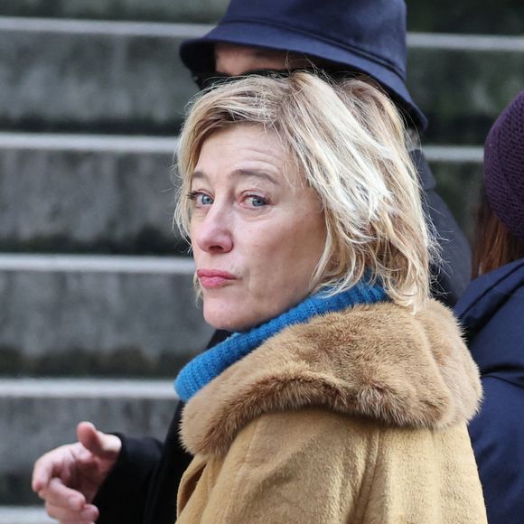 Valeria Bruni-Tedeschi - Obsèques du réalisateur Bertrand Blier en l'église Saint-Roch à Paris le 29 janvier 2025. © Dominique Jacovides/Bestimage