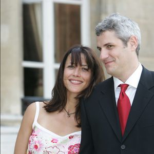 Archives : Sophie Marceau et Jim Lemley. Steven Spielberg reçoit la Légion d'honneur des mains de Jacques Chirac à l'Elysée le 6 septembre 2004. © AGENCE / BESTIMAGE