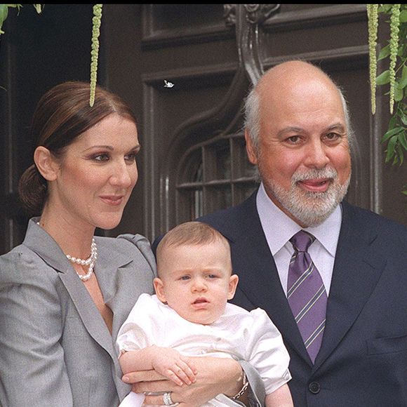 Baptême fils - Céline Dion et René Angelil à Montréal.