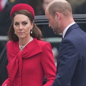 Le prince William, prince de Galles, et Catherine (Kate) Middleton, princesse de Galles - La famille royale britannique célèbre le 76ème Commonwealth Day à l'abbaye de Westminster à Londres, le 10 mars 2025.