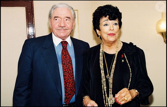 Micheline Dax et Jean-Pierre Darras à Paris en 1996.