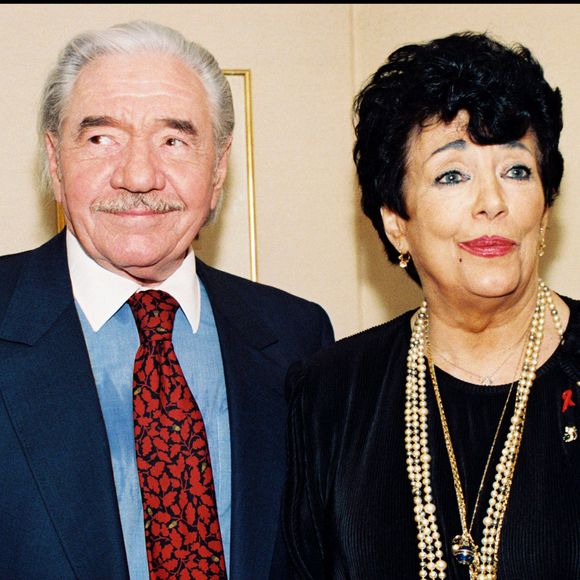 Micheline Dax et Jean-Pierre Darras à Paris en 1996.