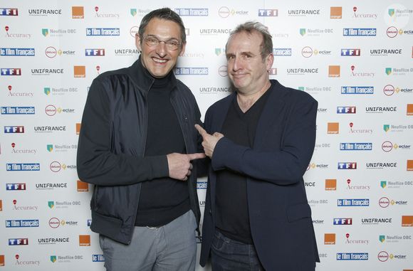 Les Bodin's, Vincent Dubois, Jean-Christian Fraiscinet, pour le film Les Bodin's en Thaïlande - No Web - 29ème cérémonie des Trophées du film français à l'hôtel Intercontinental à Paris le 1er février 2022. © Christophe Aubert via Bestimage