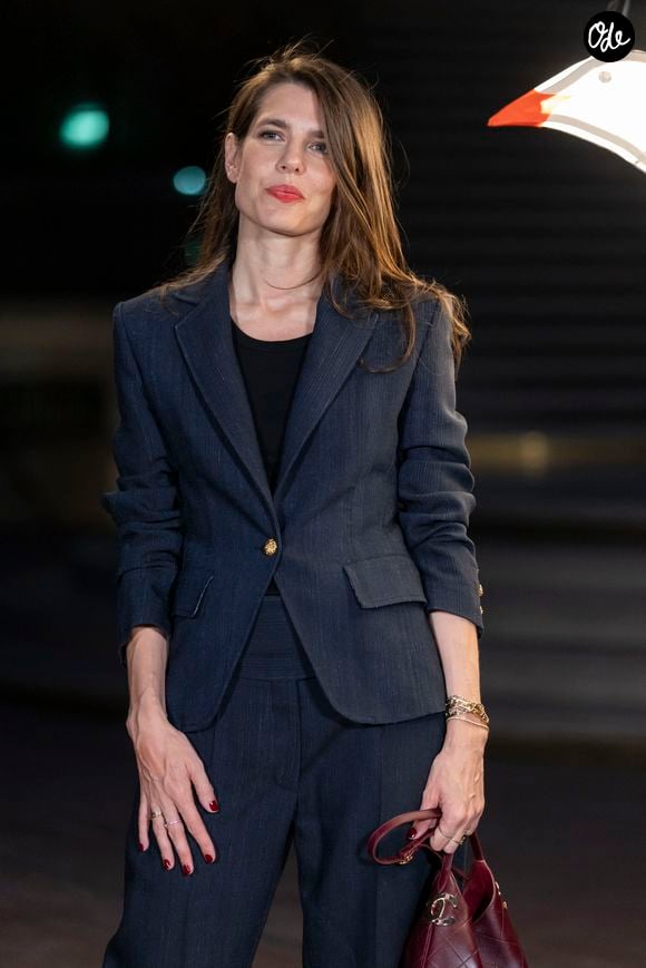 Charlotte Casiraghi au photocall du défilé Chanel Collection Femme Prêt-à-Porter Printemps/Eté 2027 lors de la Fashion Week de Paris, au Grand Palais, le 5 octobre 2026. 

© Olivier Borde/Bestimage