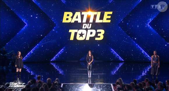 Battle du Top 3, Star Academy - capture d'écran TF1