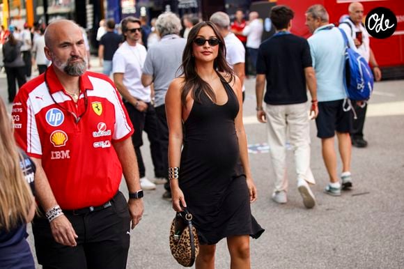 Alexandra Saint Mleux et Charles Leclerc le 6 septembre 2026 au grand prix d'Italie de Monza © DPPI / PsnewZ / Bestimage # | 00768482