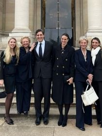 Réunion de famille à Paris pour Maria Carolina de Bourbon des Deux-Siciles, avec son cousin le prince Jean-Christophe Napoléon