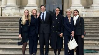 Réunion de famille à Paris pour Maria Carolina de Bourbon des Deux-Siciles, avec son cousin le prince Jean-Christophe Napoléon