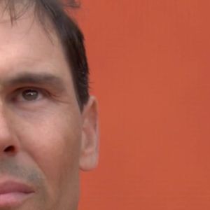Rafael Nadal lors de son hommage à Roland Garros. Capture France 2
