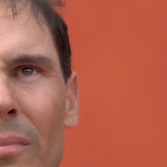 Rafael Nadal lors de son hommage à Roland Garros. Capture France 2