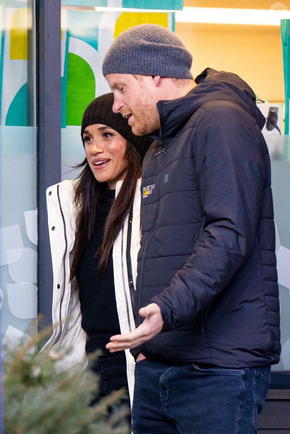 Vancouver, CANADA - Le prince Harry et Meghan Markle font une apparition lors de la célébration de bienvenue à Whistler pendant les Invictus Games Vancouver Whistler 2025. (Backgrid USA / Bestimage).