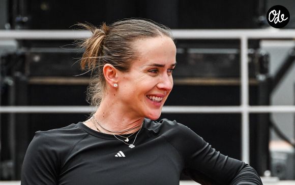 Gaël Monfils et Elina Svitolina lors d’une séance d’entraînement en vue de l’édition 2026 de Roland-Garros — tournoi du Grand Chelem — au stade Roland-Garros, le 20 mai 2026 à Paris, en France. © Matthieu Mirville/ZUMA Press Wire/Bestimage