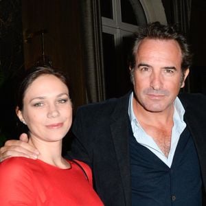 Jean Dujardin et Nathalie Péchalat - Le réalisateur français C. Lelouch célèbre ses 80 ans au restaurant Victoria à Paris, France, le 30 octobre 2017. © Coadic Guirec/Bestimage