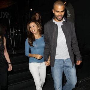 Eva Longoria et Tony Parker lors d'un dîner au restaurant Katsuya à West Hollywood. Photo par FAME PICTURES / BESTIMAGE