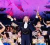 Depuis plus de 50, il partage sa vie avec Marjorie Kochmann, professeure de langues.
André Rieu et l'orchestre Johann Strauss en concert à Erfurt, le 5 juin 2024. Action Press / Bestimage