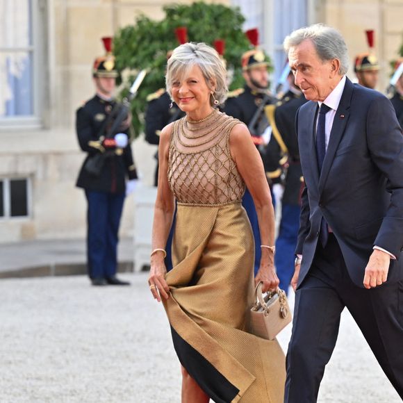 Bernard Arnault et sa femme Hélène arrivant au palais de l’Elysée pour un dîner d’état en l’honneur de la visite du roi de Thaïlande et de sa femme à Paris le 29 juin 2026.

© Christian Liewig / Bestimage