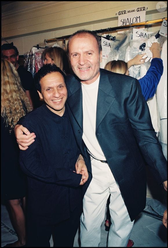 Gianni Versace et Azzedine Alaïa à Paris en 1995