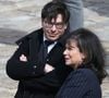 Si David Levaï a choisi d'emprunter une carrière dans la recherche et la diplomatie internationale, pour son petit frère, la trajectoire est bien différente...

Anne Sinclair, son fils David Levaï lors de l'hommage national à Alain Decaux à l'Hôtel national des Invalides à Paris, le 4 avril 2016. Crédit Cyril Moreau/Bestimage