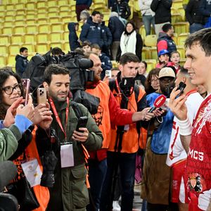 Louis Ducruet durant la sixième édition de la Fight Aids Cup, un match de football caritatif au stade Louis II à Monaco, le 25 janvier 2026© Bruno Bebert / Bestimage