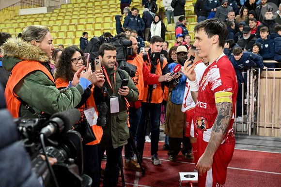 Louis Ducruet durant la sixième édition de la Fight Aids Cup, un match de football caritatif au stade Louis II à Monaco, le 25 janvier 2026© Bruno Bebert / Bestimage